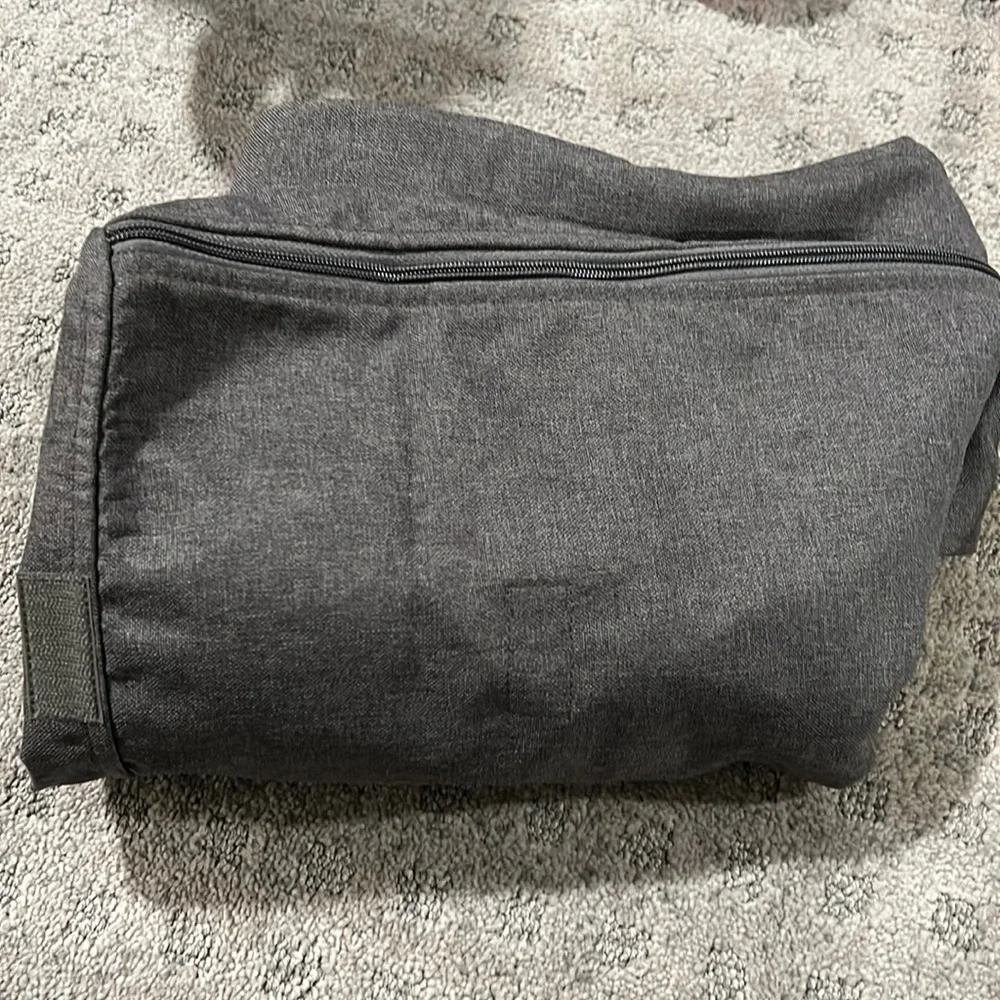 EveryYay Happy Place Grey Blackout Dog Crate Cover (small)